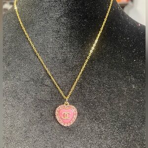 Chanel zipper pull - authentic- on 18” sterling silver chain